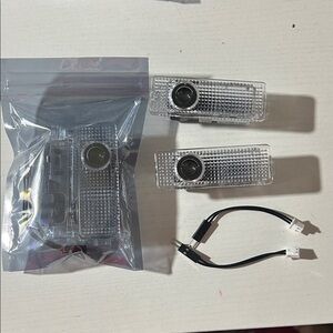 BMW LED Door Projector Lights - Black and Clear